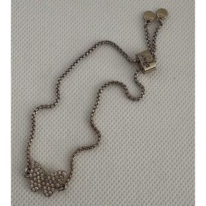 DKNY Pave Disc Slider Bracelet With Butterfly Donna Karen, Adjustable, Gold Tone